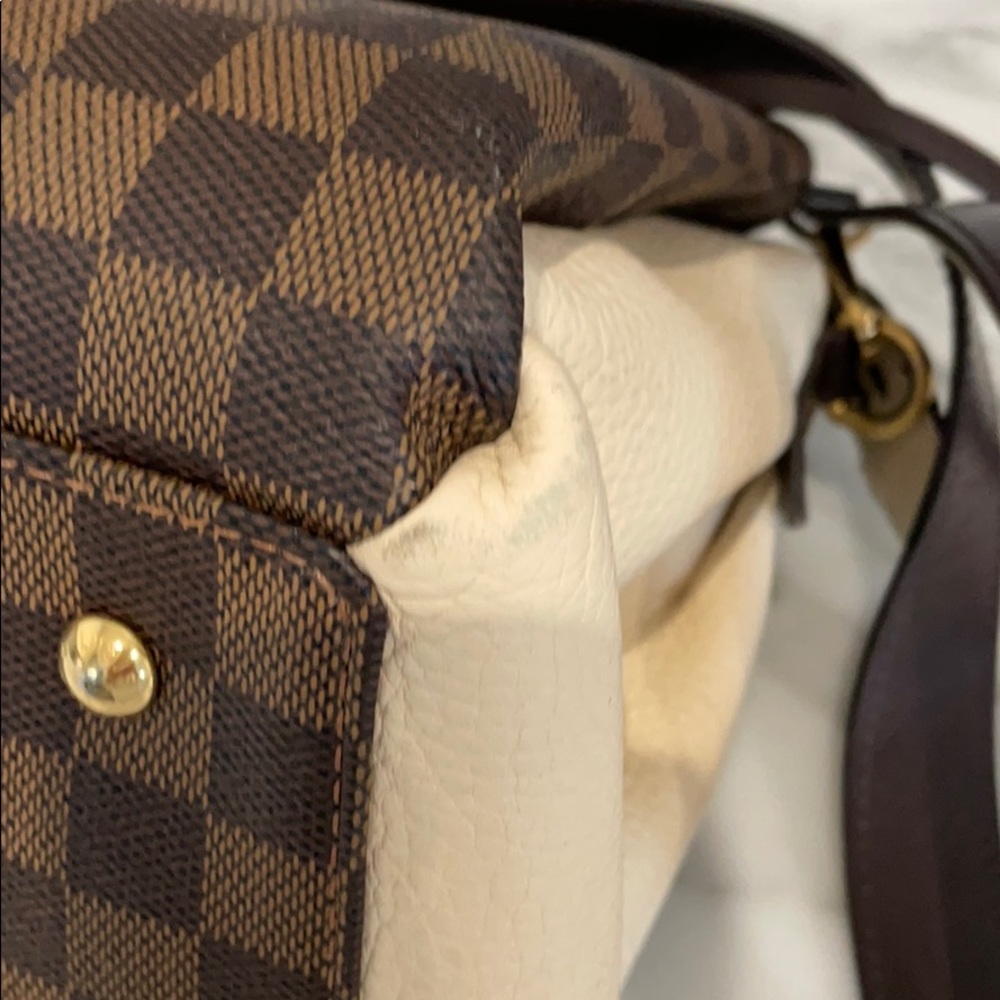 Louis Vuitton Normandy Damier Canvas Satchel Ivory - Picture 9 of 16